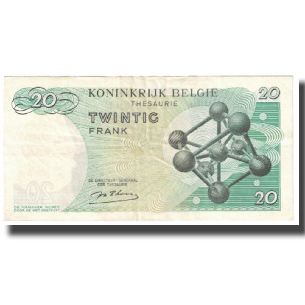 Banknote, Belgium, 20 Francs, 1964, 1964-06-15, KM:138, UNC(64)
