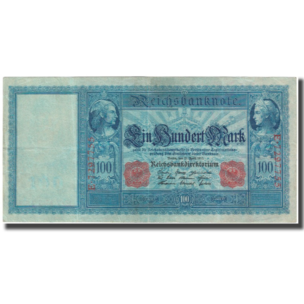 Banknote, Germany, 100 Mark, 1910, 1910-04-21, KM:43, UNC(60-62)