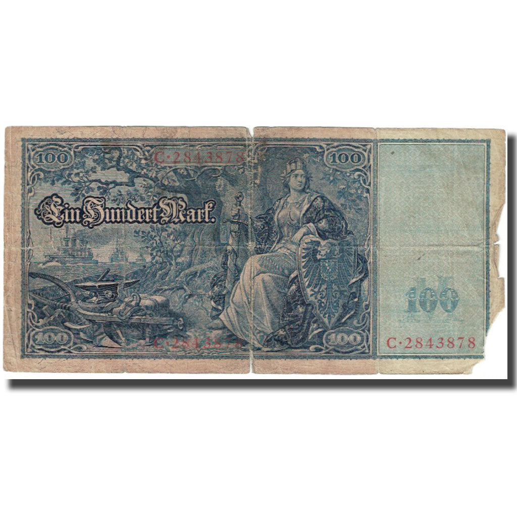 Banknote, Germany, 100 Mark, 1910, 1910-04-21, KM:42, G(4-6)