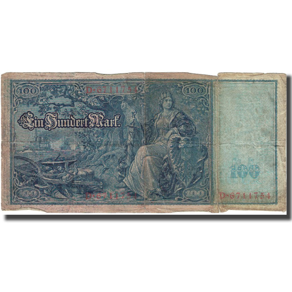 Banknote, Germany, 100 Mark, 1910, 1910-04-21, KM:42, VG(8-10)