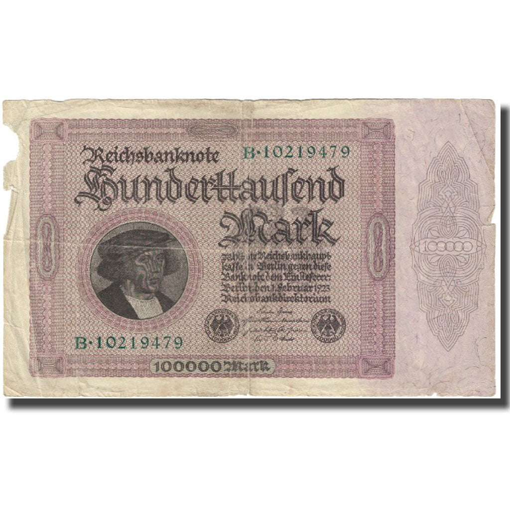 Banknote, Germany, 100,000 Mark, 1923, 1923-02-01, KM:83c, EF(40-45)