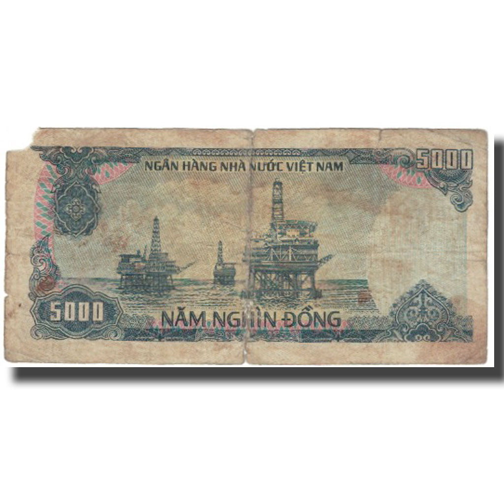 Banknote, Vietnam, 5000 D<ox>ng, KM:104a, VF(20-25)