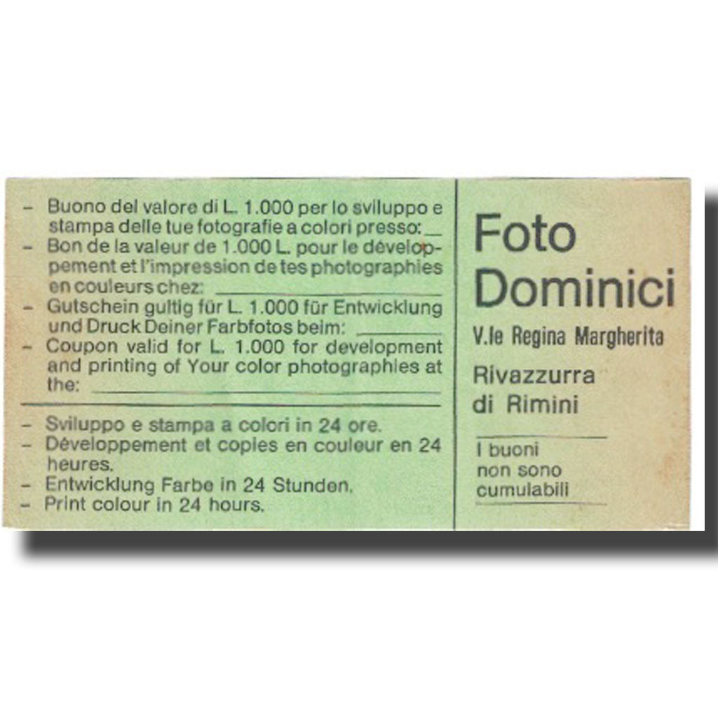 Banconote, Italia, 1000 Lire, FDS