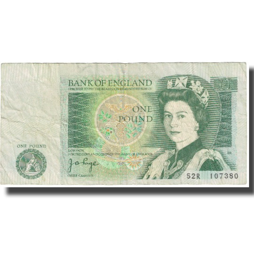 Billet, Grande-Bretagne, 1 Pound, KM:377a, TTB