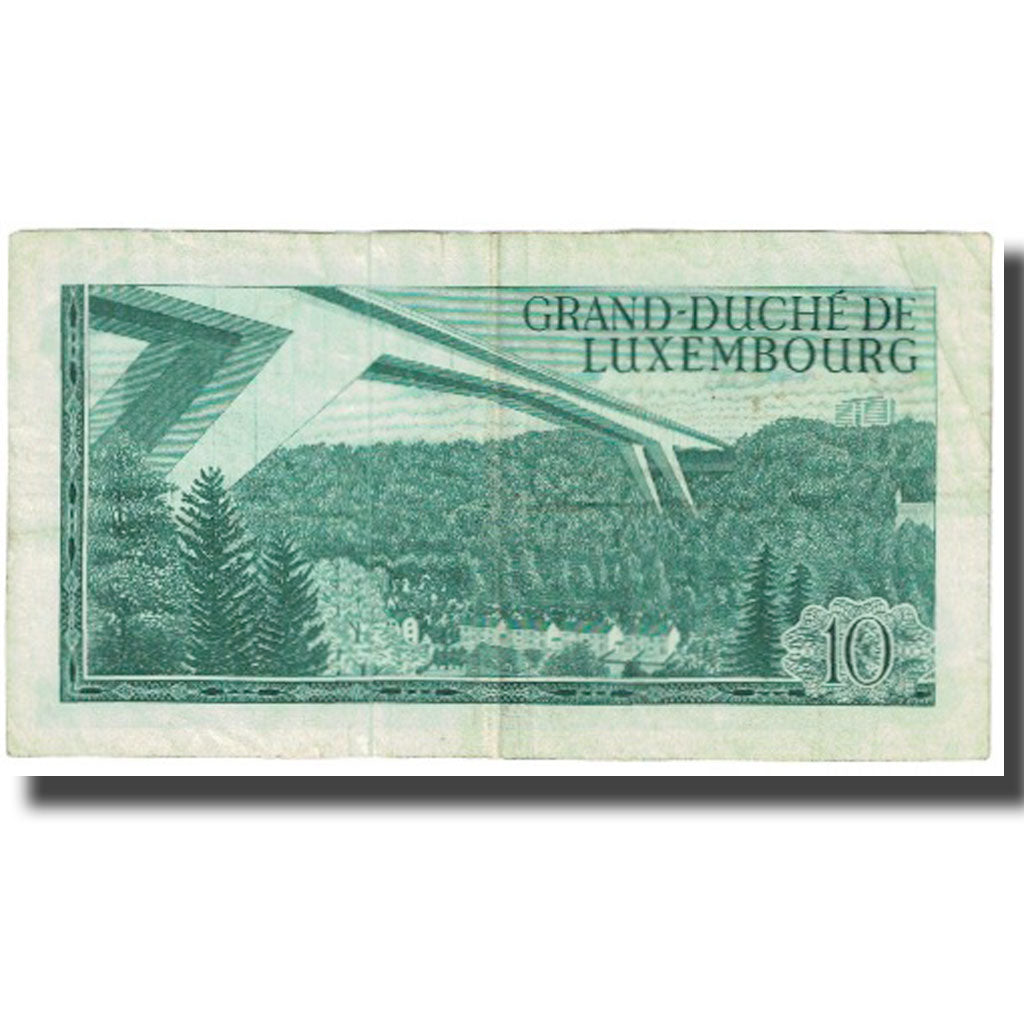 Banknote, Luxembourg, 10 Francs, 1967, 1967-03-20, KM:53a, EF(40-45)