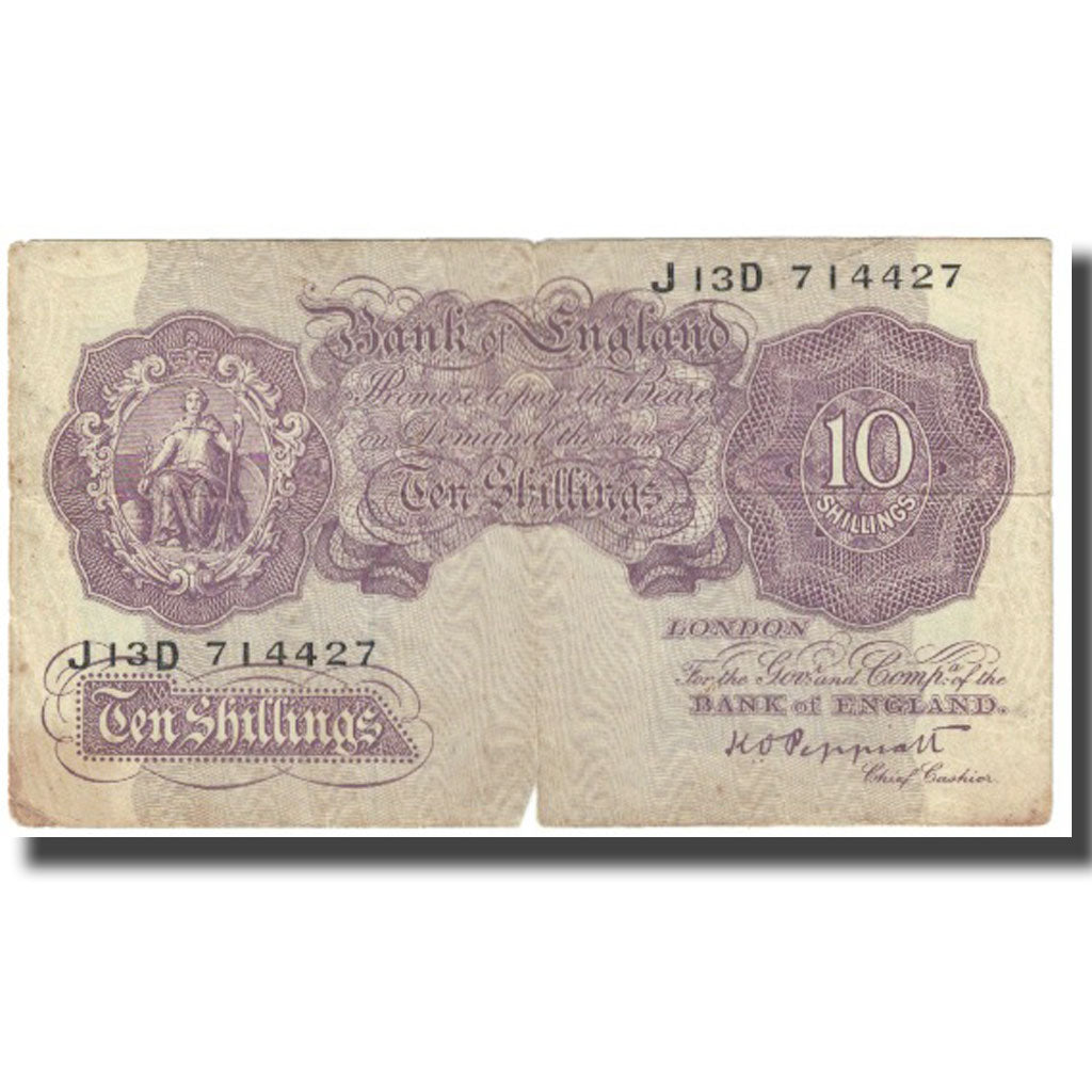 Banknote, Great Britain, 10 Shillings, KM:366, VF(20-25)