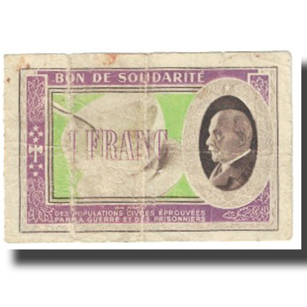 France, Bon de Solidarité, 1 Franc, EF(40-45)