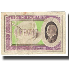 France, Bon de Solidarité, 1 Franc, EF(40-45)
