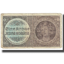 Banknote, Bohemia and Moravia, 1 Koruna, KM:3a, VF(20-25)