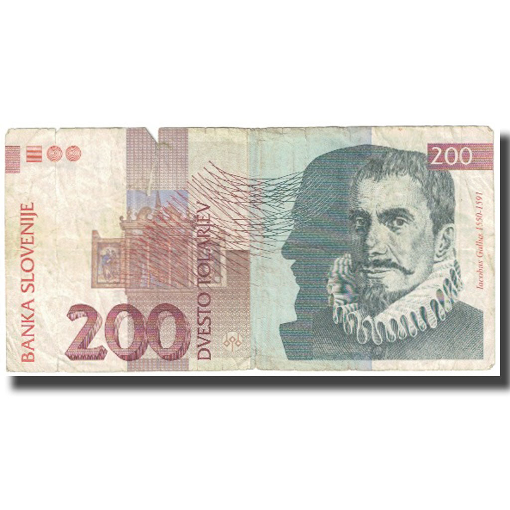 Banknote, Slovenia, 200 Tolarjev, 1992, 1992-01-15, KM:15a, VF(20-25)