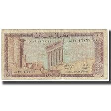 Banknote, Lebanon, 1 Livre, KM:61c, VF(20-25)