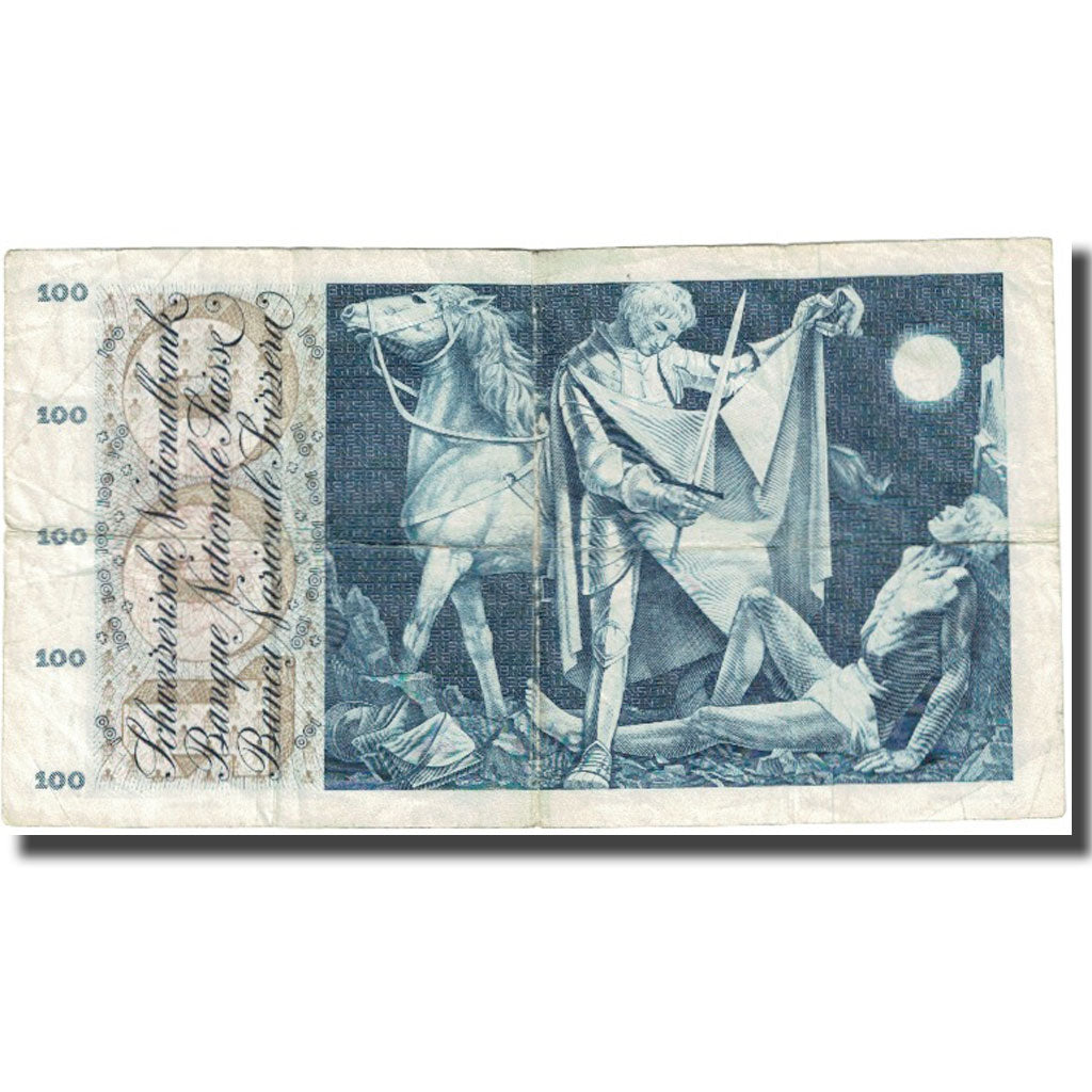 Banknote, Switzerland, 100 Franken, KM:49d, EF(40-45)
