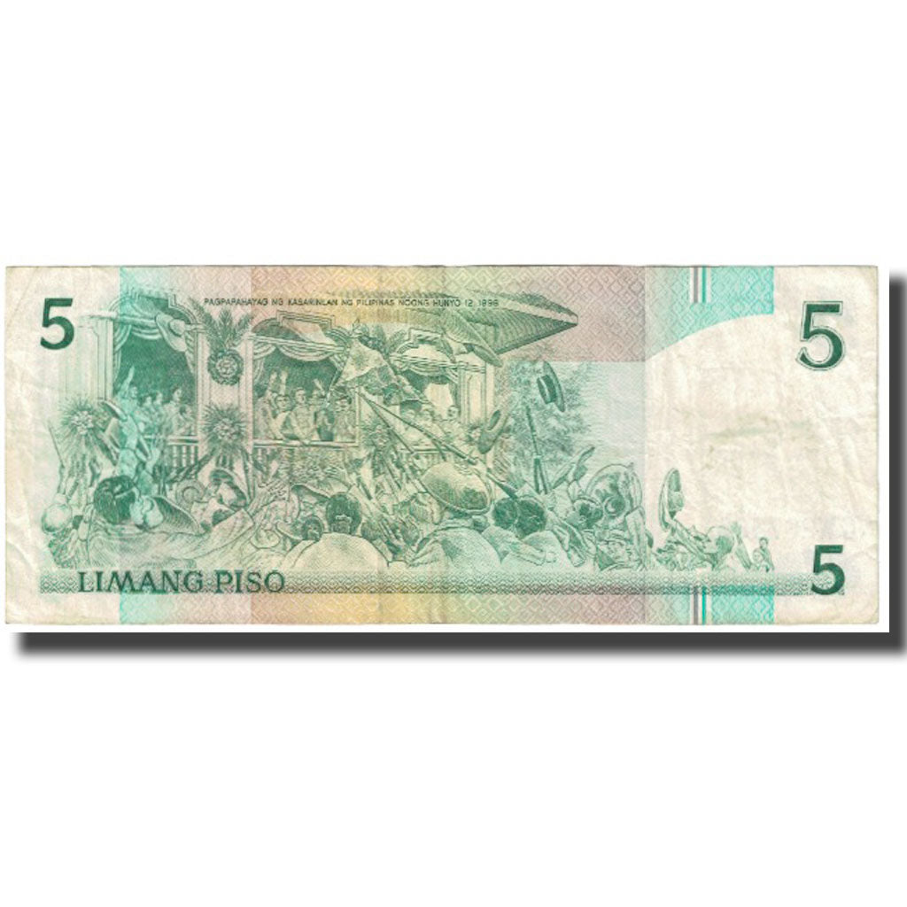 Banconote, Filippine, 5 Piso, KM:168a, BB