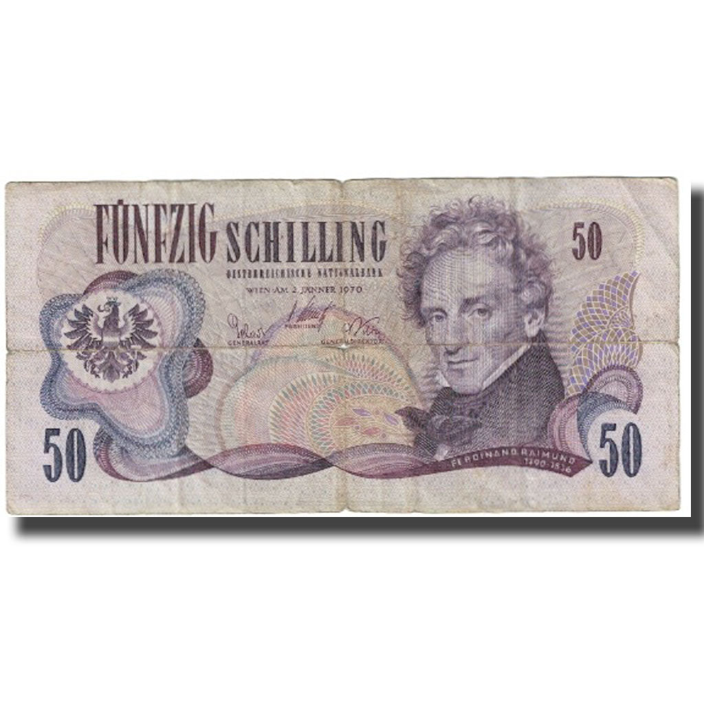 Banknote, Austria, 50 Schilling, 1970, 1970-01-02, KM:143a, EF(40-45)