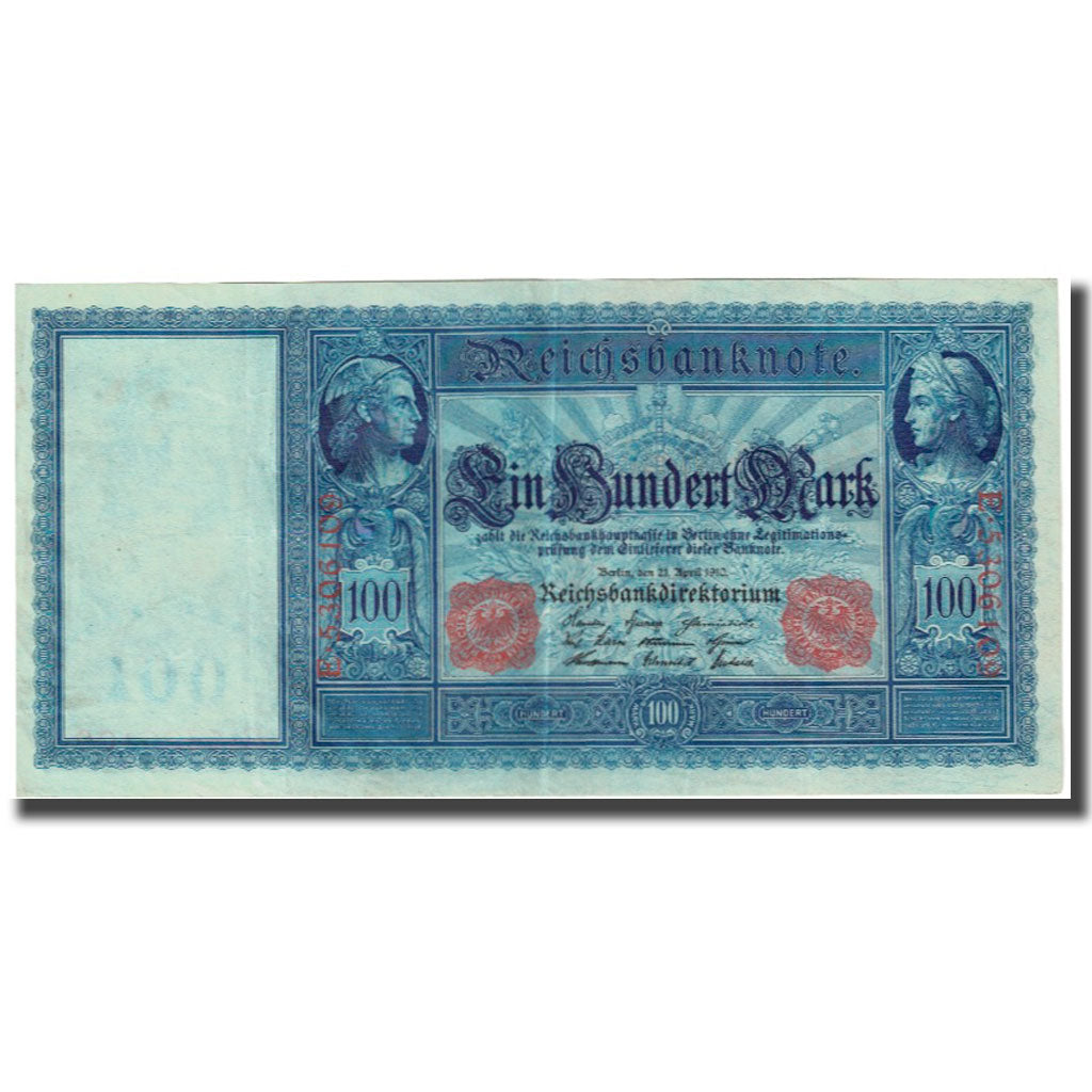 Banknote, Germany, 100 Mark, 1910, 1910-04-21, KM:42, AU(55-58)