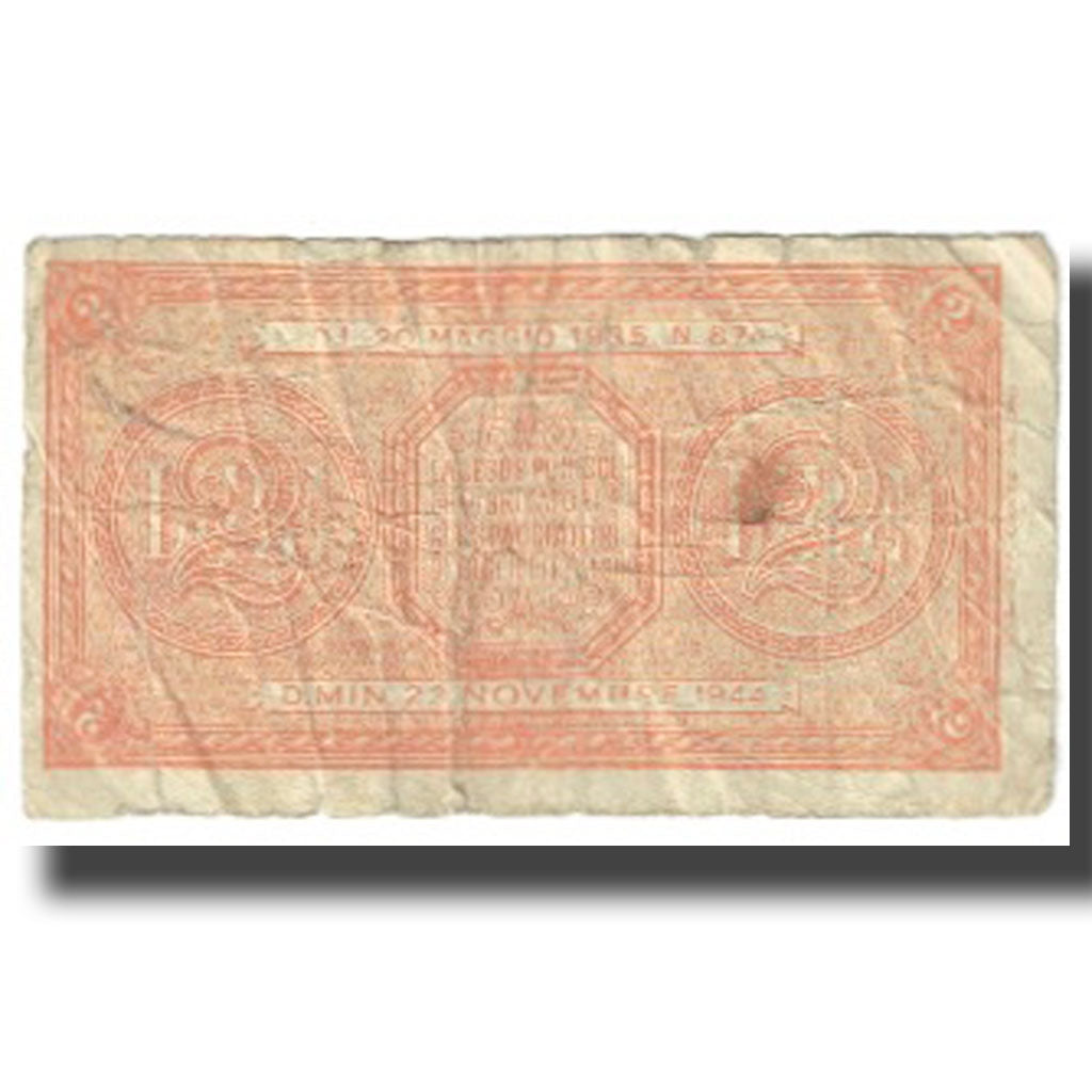 Banknote, Italy, 2 Lire, 1944, 1944-11-23, KM:30a, VF(20-25)