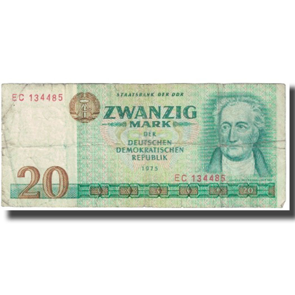 Banknote, Germany - Democratic Republic, 20 Mark, 1975, KM:29a, EF(40-45)