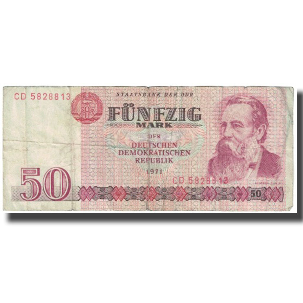 Banknote, Germany - Democratic Republic, 50 Mark, 1971, KM:30a, EF(40-45)