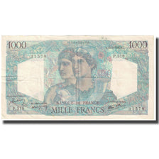 France, 1000 Francs, Minerve et Hercule, 1946, P. Rousseau and R. Favre-Gilly