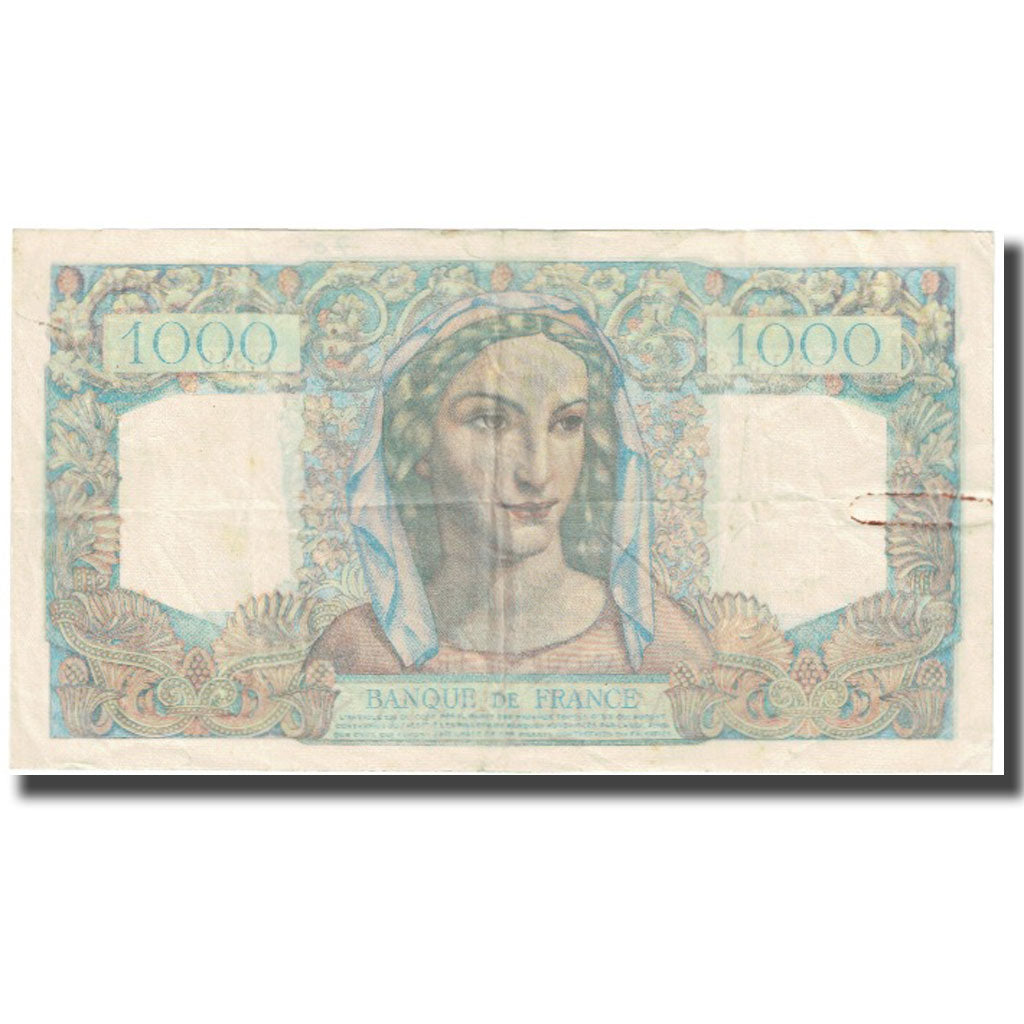 France, 1000 Francs, Minerve et Hercule, 1946, P. Rousseau and R. Favre-Gilly
