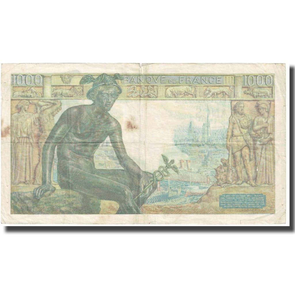 Frankrijk, 1000 Francs, Déesse Déméter, 1942, P. Rousseau and R. Favre-Gilly