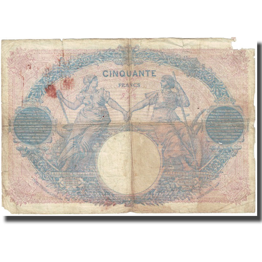 Francja, 50 Francs, Bleu et Rose, 1917, E.Picard-J.Laferrière, 1917-01-31