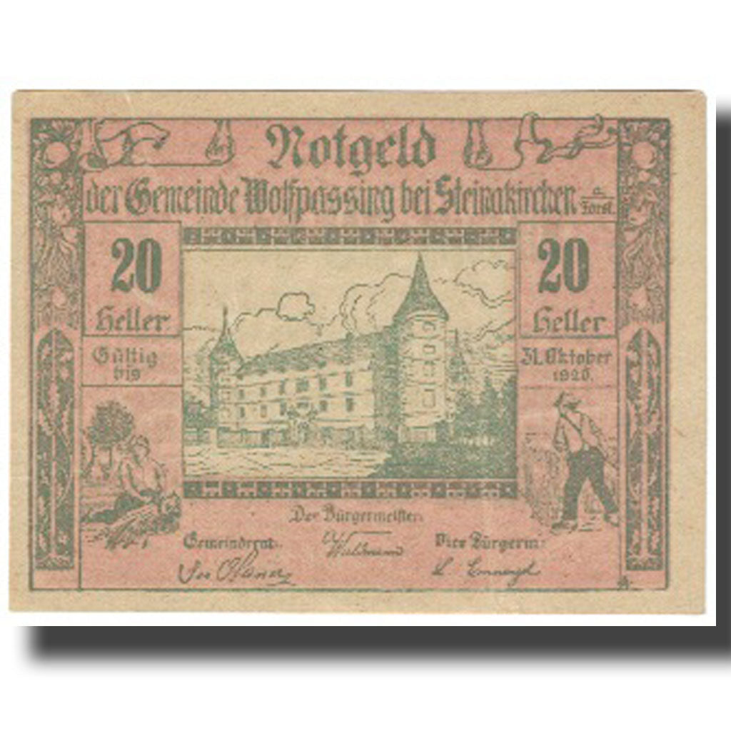 Billete, 20 Heller, 1920, Austria, 1920-10-31, UNC