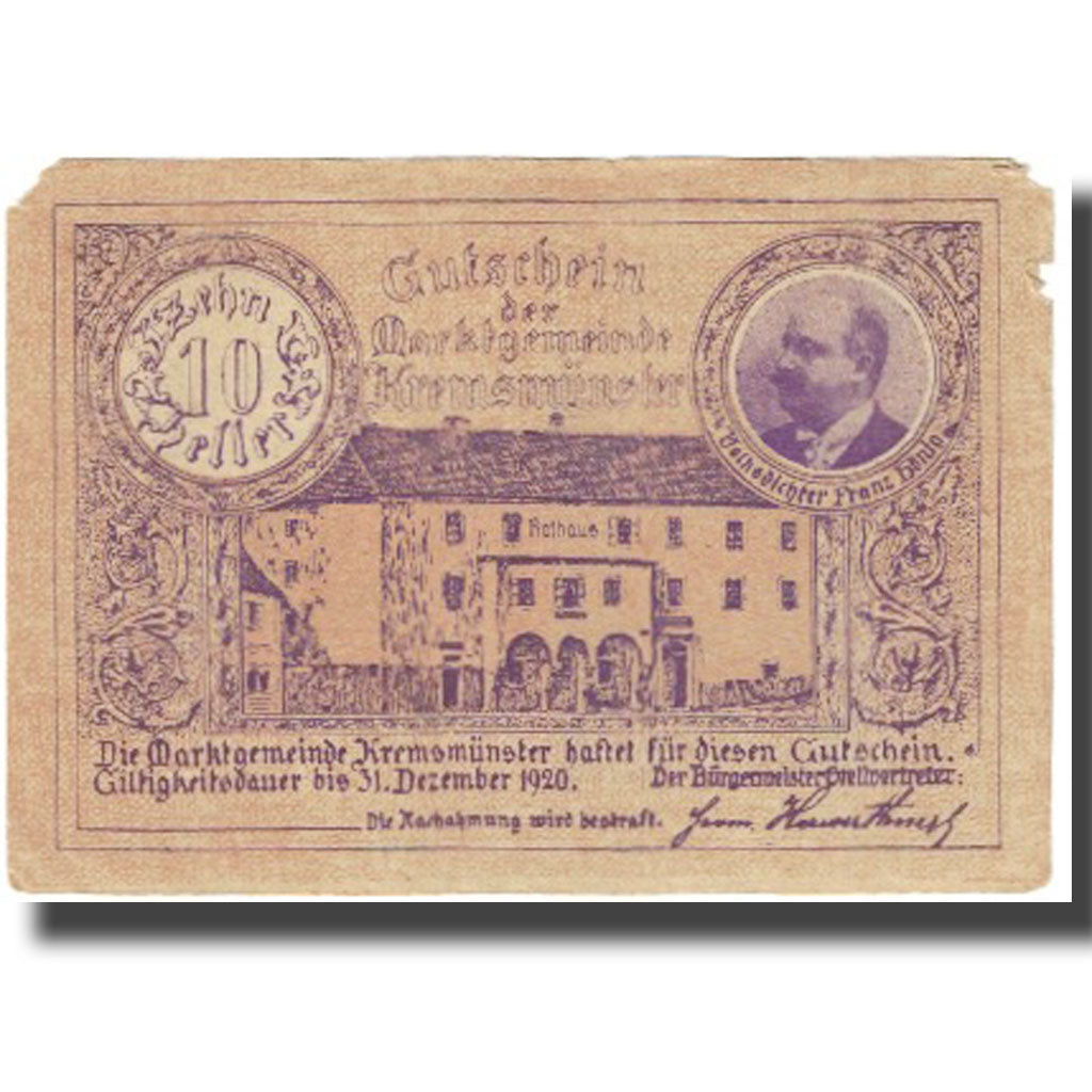 Banconote, Austria, 10 Heller, 1920, 1920-12-31, BB