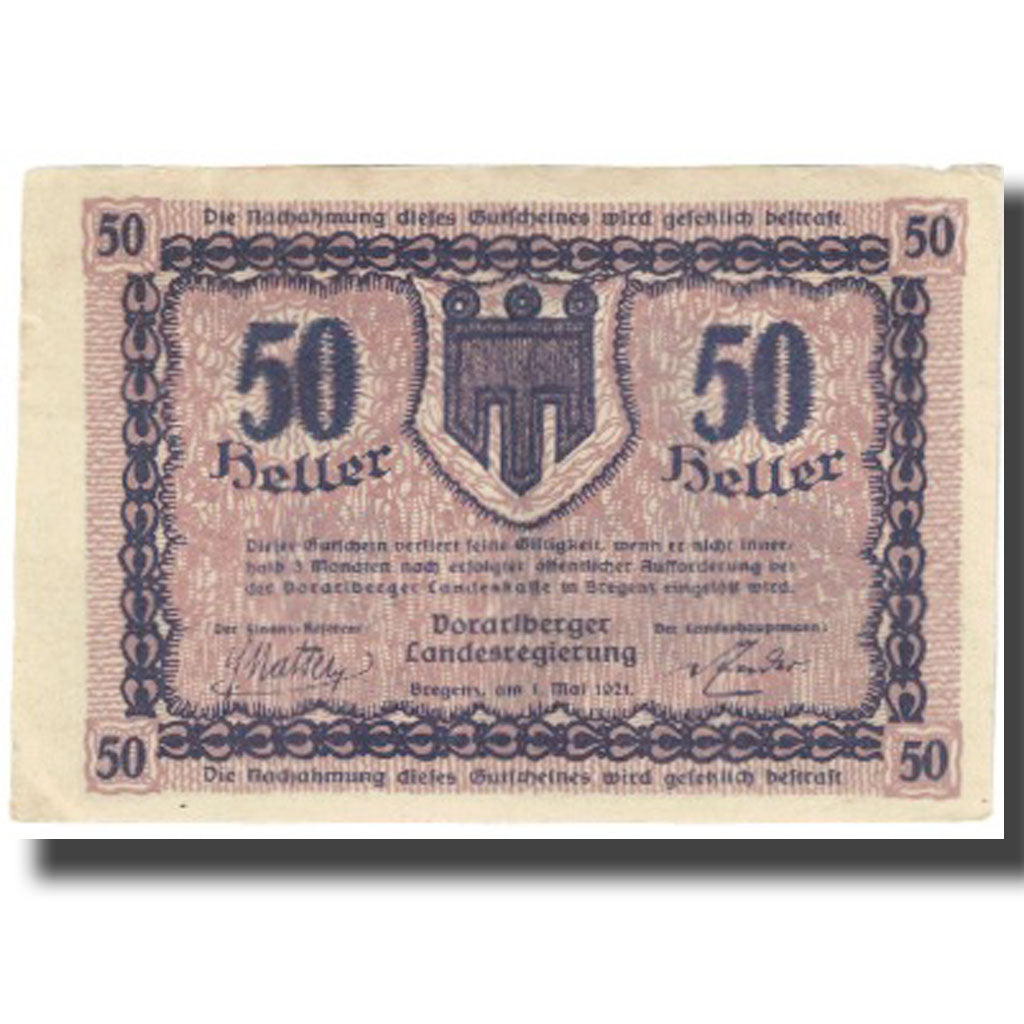 Billete, 50 Heller, 1921, Austria, 1921-05-01, UNC