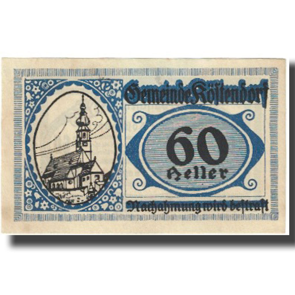 Banknote, Austria, 60 Heller, 1920, 1920-05-25, UNC(65-70)