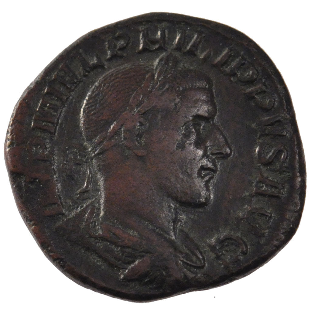 Philip I, Sestertius, EF(40-45), Copper, Cohen #59, 15.90