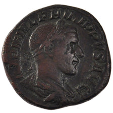 Philip I, Sestertius, EF(40-45), Copper, Cohen #59, 15.90
