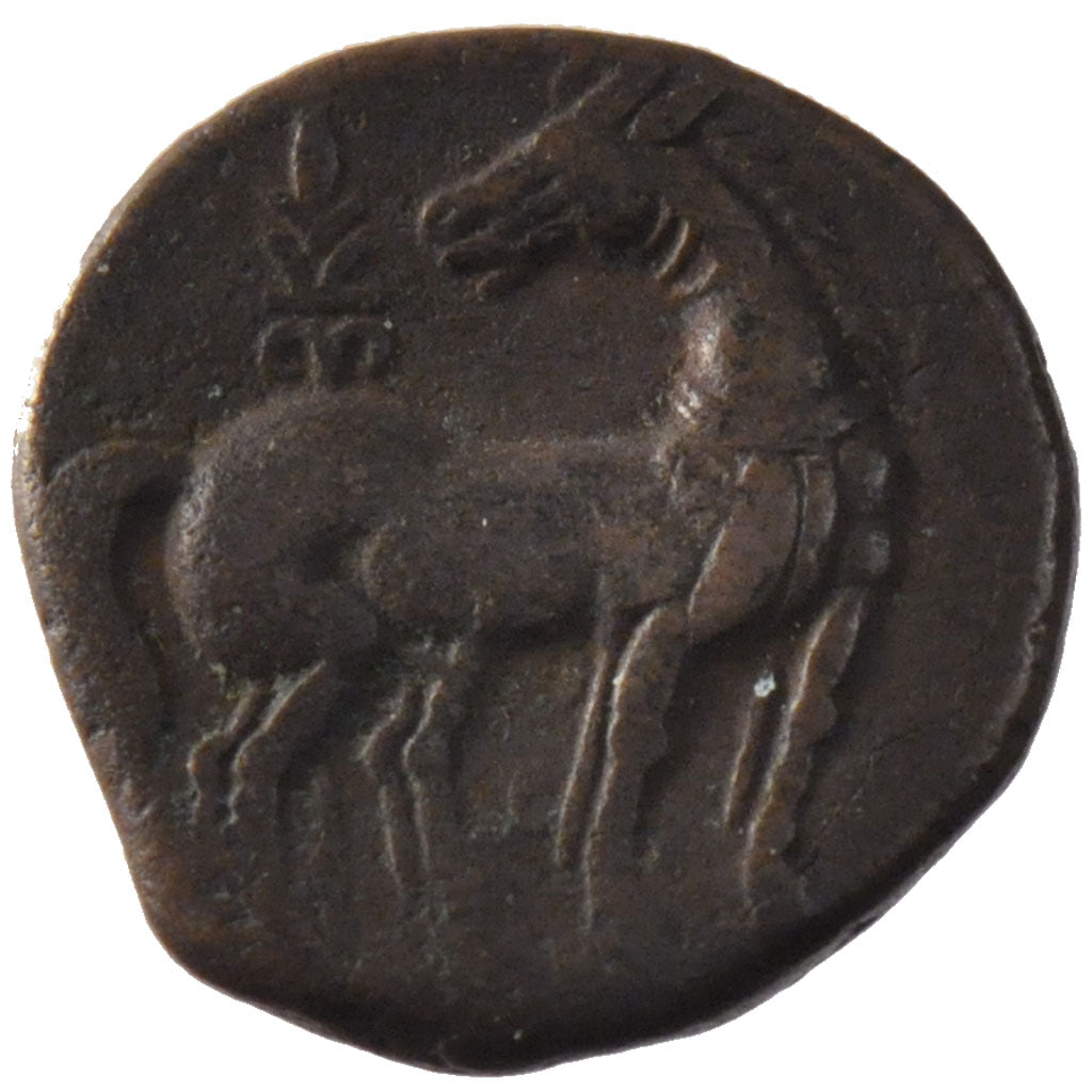 Carthage, Zeugitane, Shekel, Carthage, AU(50-53), Copper, 7.80