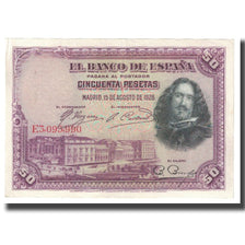 Banknote, Spain, 50 Pesetas, 1928, 1928-08-15, KM:75a, EF(40-45)