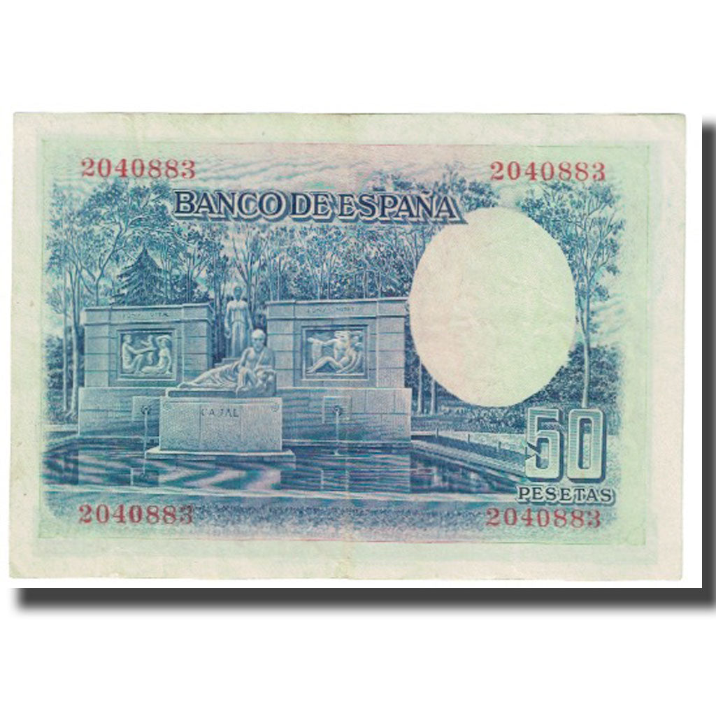 Banknote, Spain, 50 Pesetas, 1935, 1935-07-22, KM:88, EF(40-45)