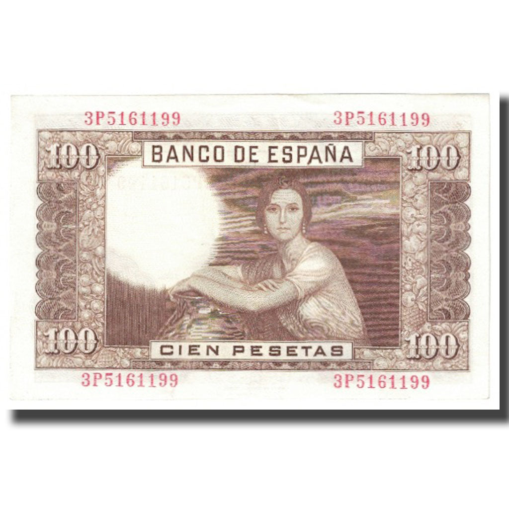 Banknote, Spain, 100 Pesetas, 1953, 1953-04-07, KM:145a, AU(55-58)