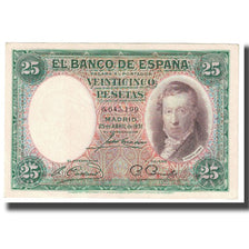 Banknote, Spain, 25 Pesetas, 1931, 1931-04-25, KM:81, EF(40-45)