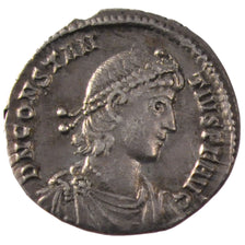 Constantius II, Siliqua, 360-361, Arles, AU(55-58), Silver, Cohen #342, 3.00