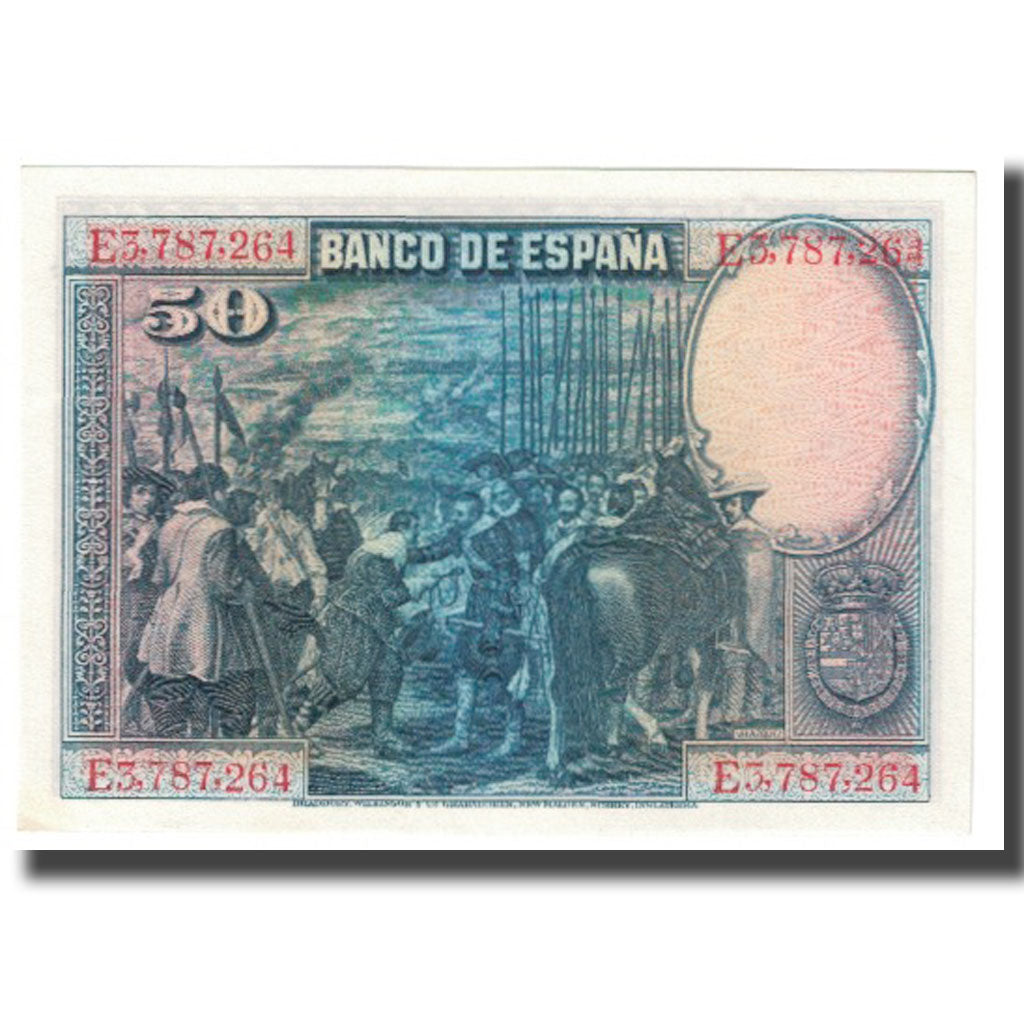 Banconote, Spagna, 50 Pesetas, 1928, 1928-08-15, KM:75a, BB