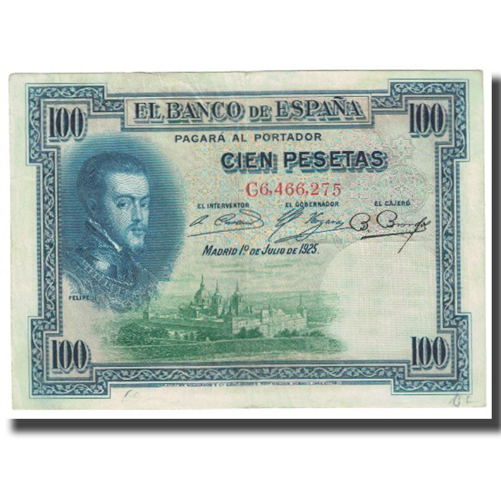 Geldschein, Spanien, 100 Pesetas, 1925, 1925-07-01, KM:69a, SS