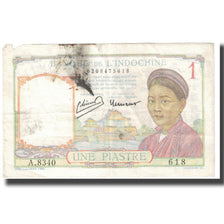 Banknote, FRENCH INDO-CHINA, 1 Piastre, KM:92, EF(40-45)