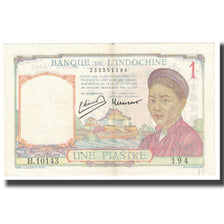 Banknote, FRENCH INDO-CHINA, 1 Piastre, KM:92, EF(40-45)