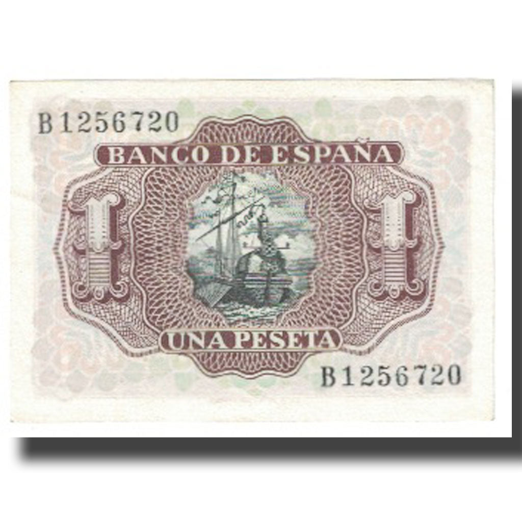 Banknote, Spain, 1 Peseta, 1953, 1953-07-22, KM:144a, UNC(63)