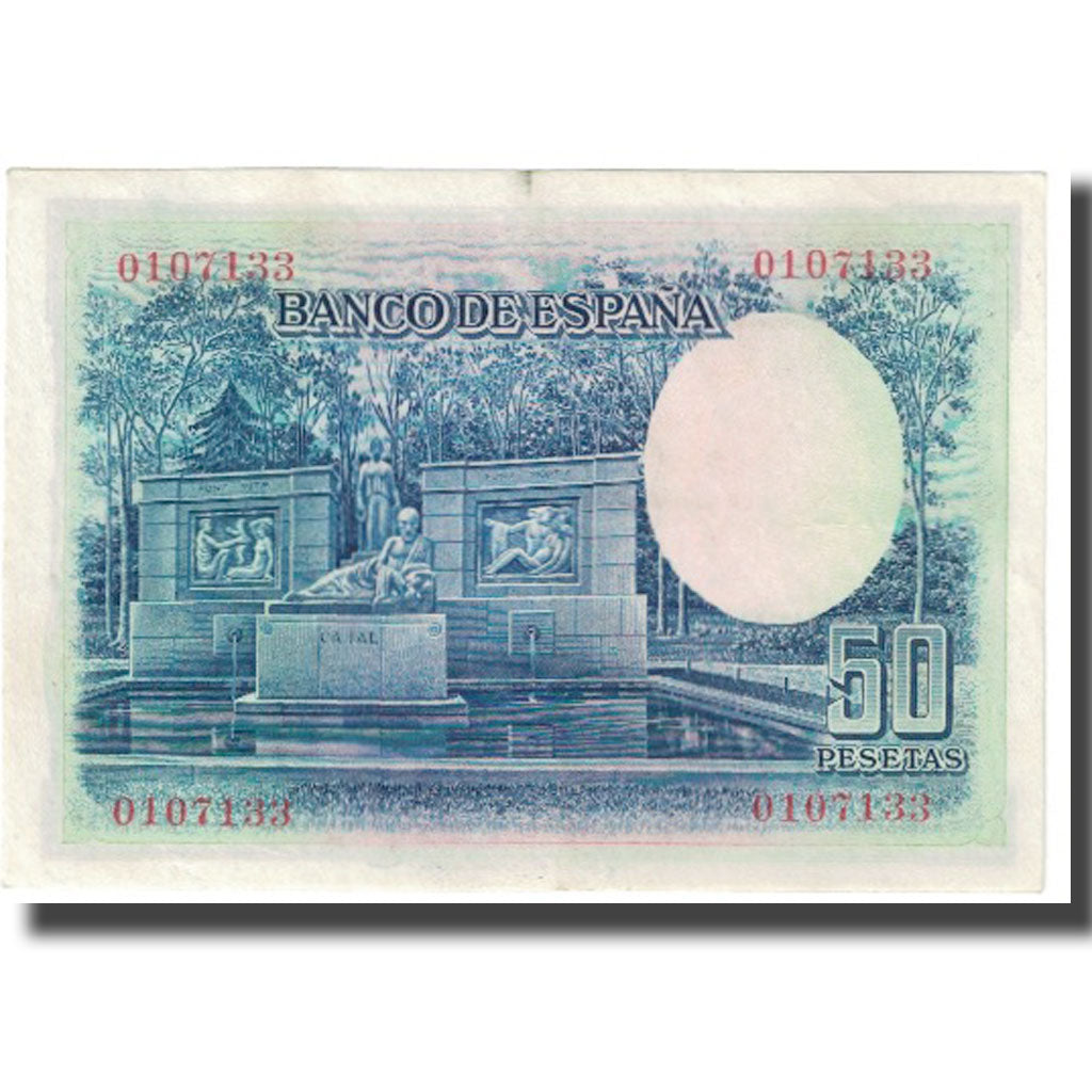 Banknote, Spain, 50 Pesetas, 1935, 1935-07-22, KM:88, EF(40-45)