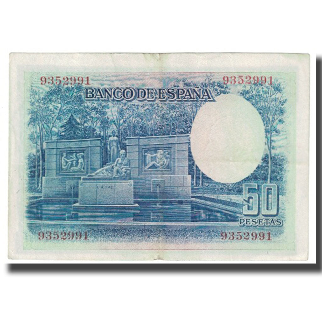 Banknote, Spain, 50 Pesetas, 1935, 1935-07-22, KM:88, EF(40-45)
