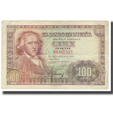 Banknote, Spain, 100 Pesetas, 1948, 1948-05-02, KM:137a, VF(20-25)