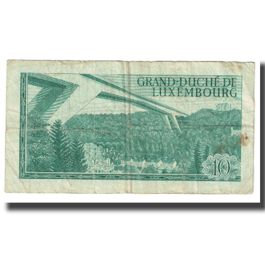 Banknote, Luxembourg, 10 Francs, 1967, 1967-03-20, KM:53a, VF(20-25)