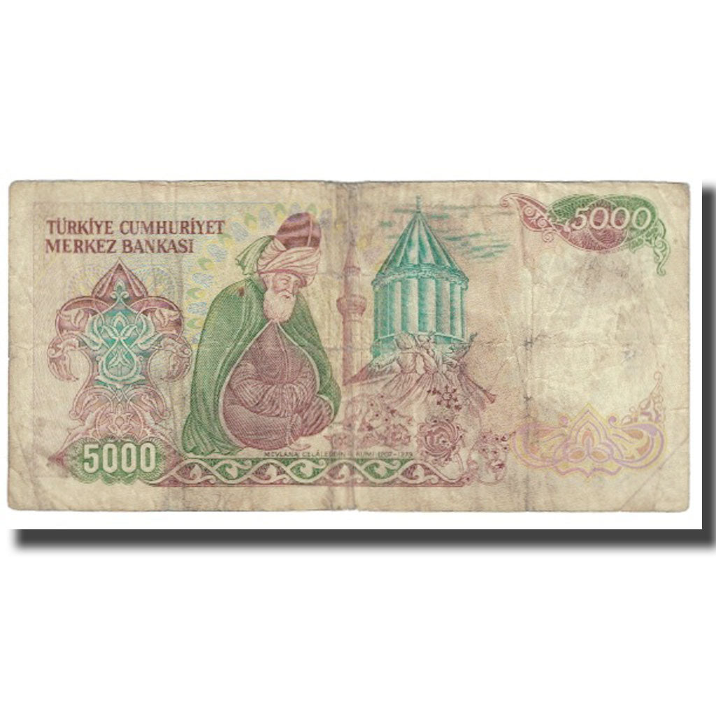 Geldschein, Türkei, 5000 Lira, 1970, 1970-10-14, KM:197, S