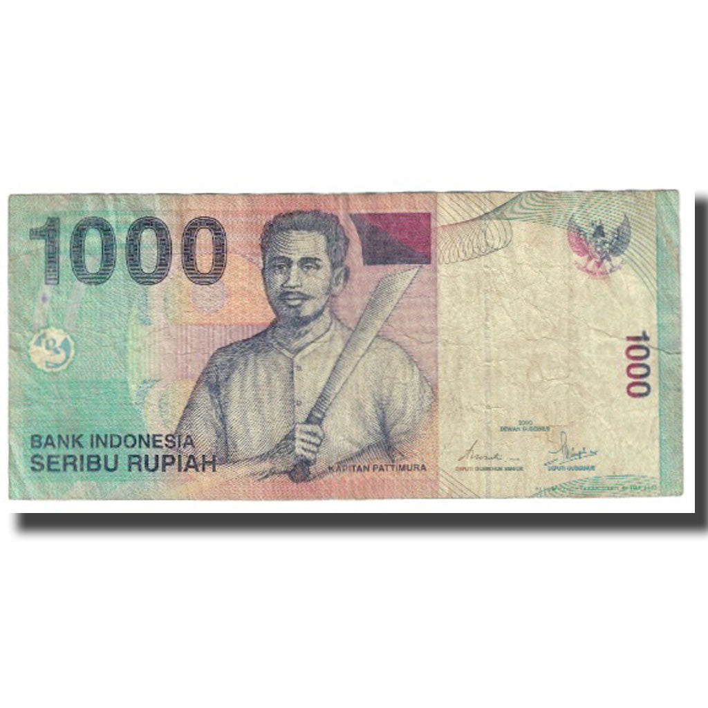 Banknot, Indonesia, 1000 Rupiah, 2001, Undated, KM:141a, VF(20-25)