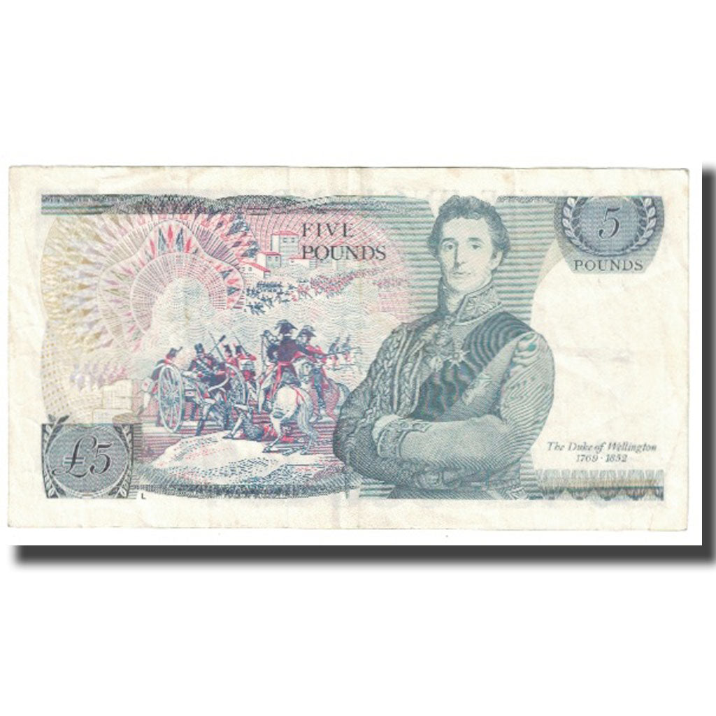 Billete, 5 Pounds, Gran Bretaña, KM:378c, MBC